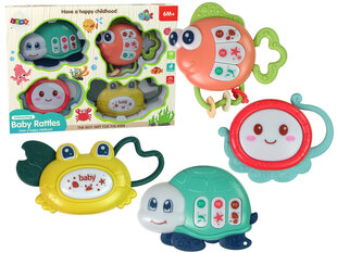 Interaktiivsete kõristite-närimislelude komplekt Lean Toys, 4-osaline hind ja info | Imikute mänguasjad | kaup24.ee