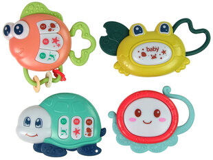 Interaktiivsete kõristite-närimislelude komplekt Lean Toys, 4-osaline hind ja info | Imikute mänguasjad | kaup24.ee