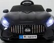 Elektriauto Bmw B3 R-sport, must ja plüüsist padi Cat, 50 cm hind ja info | Laste elektriautod | kaup24.ee