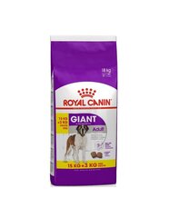 Royal Canin Giant Adult 15 + 3 кг цена и информация | Сухой корм для собак | kaup24.ee