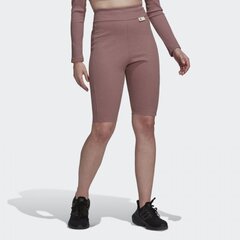 Naiste lühikesed püksid Adidas Studio Lounge Ribbed Shorts Dirty, roosa hind ja info | Naiste spordiriided | kaup24.ee