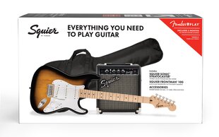 Elektrikitarri komplekt Fender Squier Sonic Strat, Frontman 10G hind ja info | Kitarrid | kaup24.ee