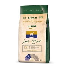 Fitmin Dog Nutritional Programme Maxi Junior suurt tõugu kutsikatele koos lamba- ja veiselihaga 12 kg цена и информация | Сухой корм для собак | kaup24.ee