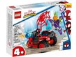 10781 LEGO Super Heroes Tech kolmerattaline SpiderMan ja plüüsist padjakass, 50 cm цена и информация | Klotsid ja konstruktorid | kaup24.ee