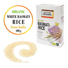 Orgaaniline valge basmati riis, Fairtrade Original, 400g hind ja info | Kuivained, tangud, riis | kaup24.ee