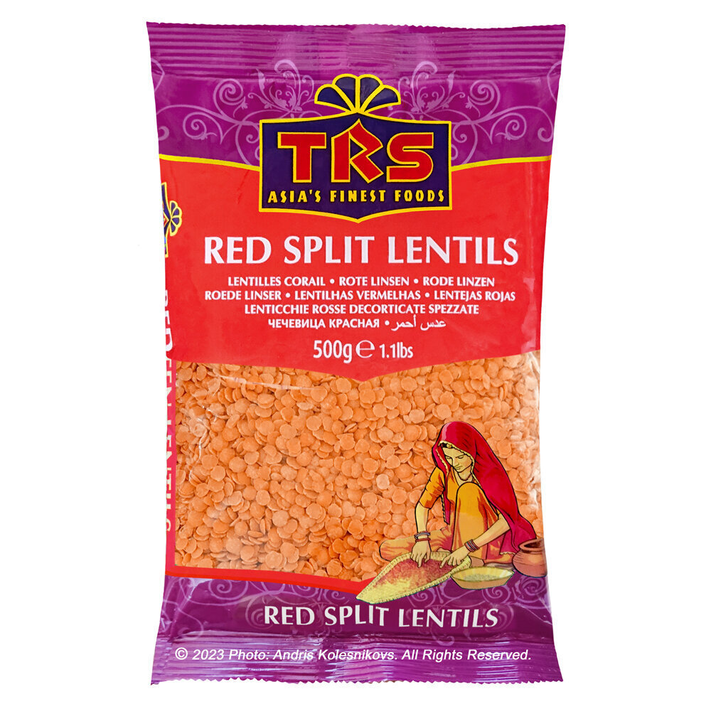 Punased läätsed TRS Red Split Lentils, 500g цена и информация | Kuivained, tangud, riis | kaup24.ee