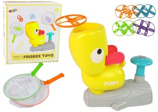 Püüdke ketas Frisbee mäng Lean Toys, kollane hind ja info | Arendavad mänguasjad | kaup24.ee