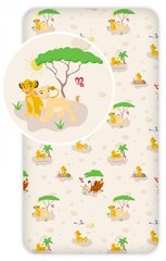 Disney The Lion King Trees Детская простыня с резинкой 90x200 cm цена и информация | Простыни | kaup24.ee