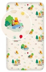 Disney Winnie the Pooh Play Детская простыня с резинкой 90x200 cm цена и информация | Сетки для кроватей | kaup24.ee