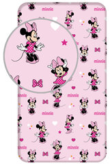 Disney Minnie Pretty in Pink Детская простыня с резинкой 90x200 cm цена и информация | Простыни | kaup24.ee