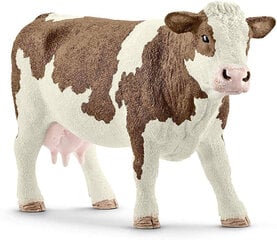 Фигурка коровы Schleich 13801 Simmental Cow цена и информация | Развивающий мелкую моторику - кинетический песок KeyCraft NV215 (80 г) детям от 3+ лет, бежевый | kaup24.ee