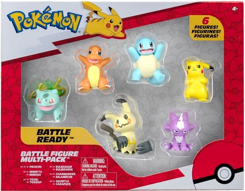 Figuurid Pokemon Battle, 6 tk цена и информация | Poiste mänguasjad | kaup24.ee