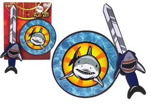 Rüütli mõõga ja kilbi komplekt Hai, Lean Toys hind ja info | Poiste mänguasjad | kaup24.ee