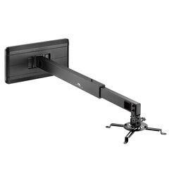 Maclean MC-945 Wall Mount Holder for Short Distance Video Projector Bracket 360° Rotatable 15kg цена и информация | Аксессуары для проекторов | kaup24.ee