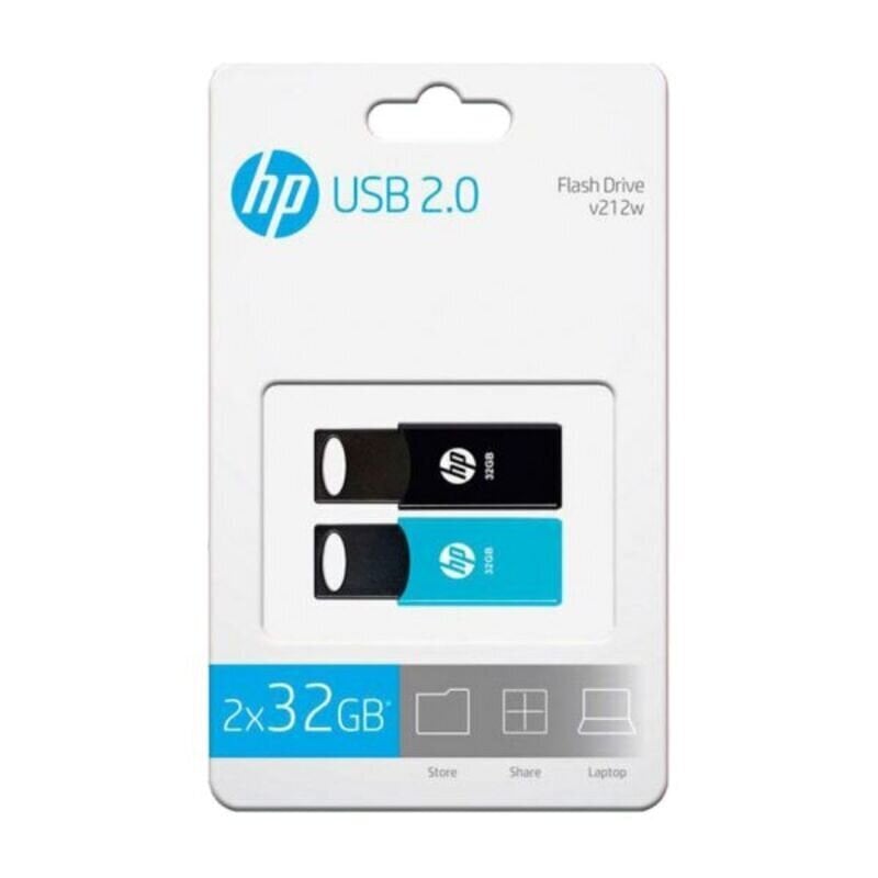 HP 212, 32GB, USB 2.0, 2 tk hind ja info | Mälupulgad | kaup24.ee