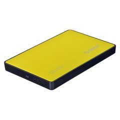 ORICO 2,5-ДЮЙМОВЫЙ КОРПУС ДЛЯ HDD/SSD, USB-A 3.1, АЛЮМИНИЙ, ЖЕЛТЫЙ цена и информация | Чехлы для внешних жестких дисков | kaup24.ee