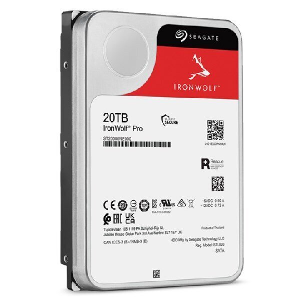 Seagate Ironwolf Pro, 3,5", 20TB, SATA 6GB/s цена и информация | Sisemised kõvakettad (HDD, SSD, Hybrid) | kaup24.ee