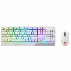 Игровые клавиатура и мышь MSI Vigor GK30 Белый французский AZERTY цена и информация | Клавиатуры | kaup24.ee