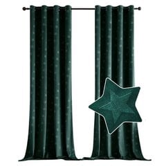 Рождественская плотная бархатная штора MIULEE, 225x140 см цена и информация | Шторы, занавески | kaup24.ee