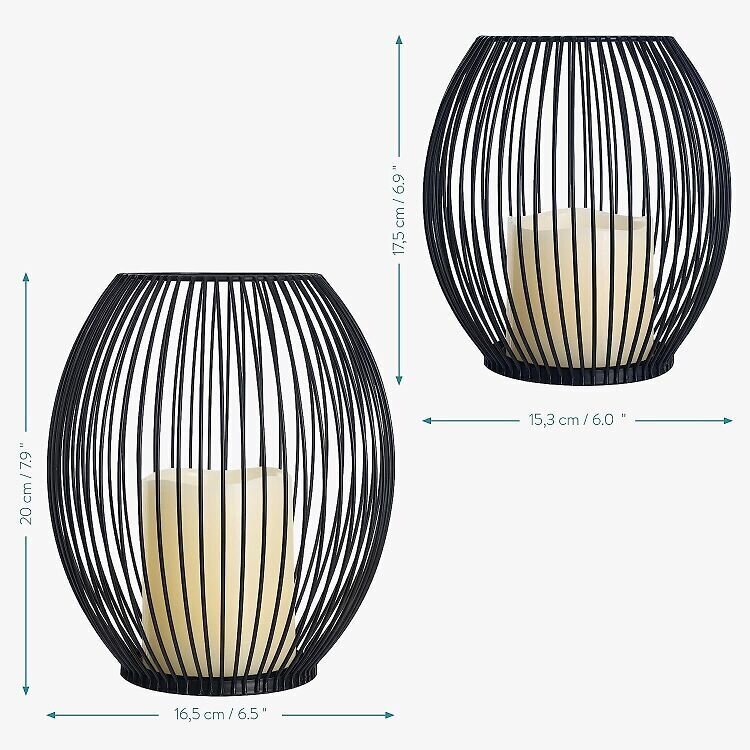 Dekoratiivsed küünal valgustid, lamp 2tk +pult hind ja info | Küünlad, küünlajalad | kaup24.ee