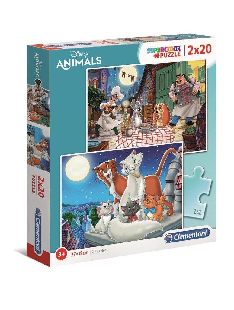 Pusle Super Color Disney loomad, 40 tk hind ja info | Pusled | kaup24.ee
