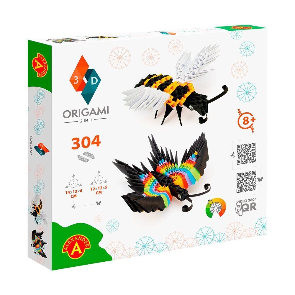 3D origami Alexander, 2in1 Butterfly - mesilane hind ja info | Arendavad mänguasjad | kaup24.ee