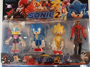 Sonic 2 figuurid, 4 tk цена и информация | Игрушки для мальчиков | kaup24.ee