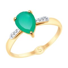 Kuldsõrmus naistele 585 Aurum hind ja info | Sõrmused | kaup24.ee