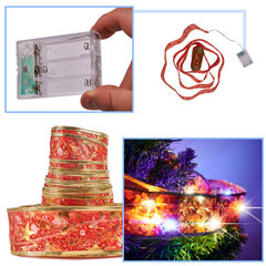LED dekoratiivne lint D52, punane hind ja info | Jõulukaunistused | kaup24.ee