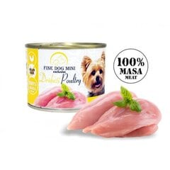 Fine Dog Mini Exclusive konserv linnulihaga, 200g hind ja info | Konservid koertele | kaup24.ee