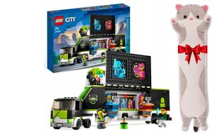 60388 LEGO® City veoauto ja plüüsist padjakass, 50 cm hind ja info | Klotsid ja konstruktorid | kaup24.ee