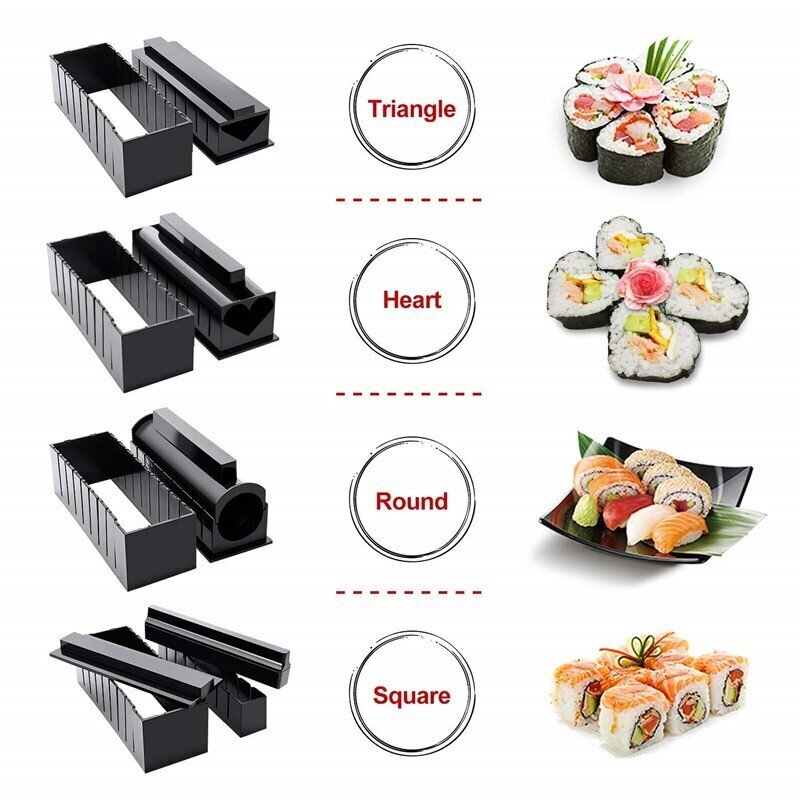 Sushi valmistamise komplekt, 10 osa цена и информация | Köögitarbed | kaup24.ee