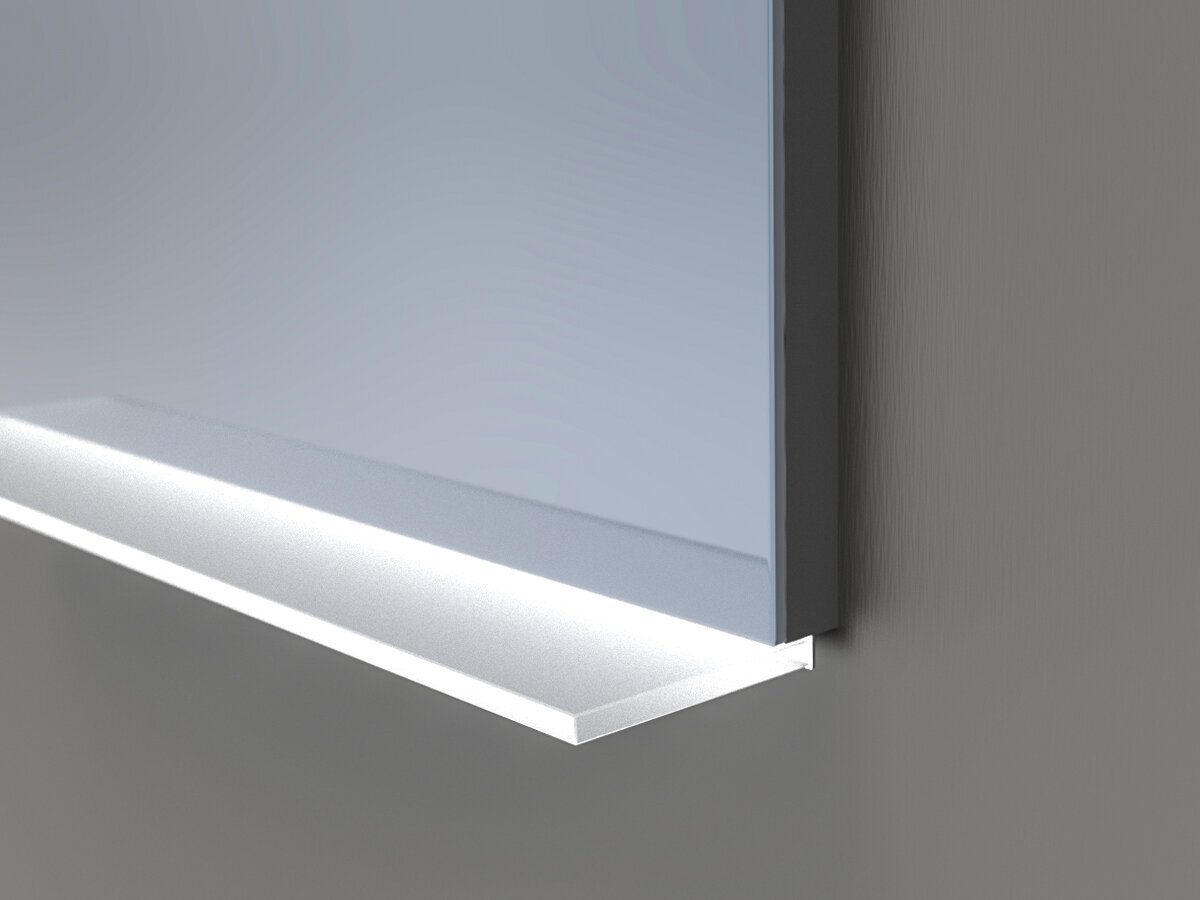 LED-peegel, riiuliga, Marilyn, IP44, 60x70cm hind ja info | Peeglid | kaup24.ee