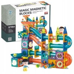 Детские волшебные магнитные блоки Lean Toys, 128 шт. цена и информация | Конструкторы и кубики | kaup24.ee