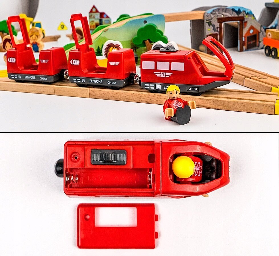Elektriline puidust rong hind ja info | Poiste mänguasjad | kaup24.ee