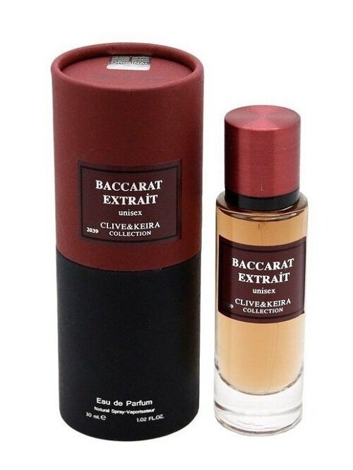 Parfüümvesi unisex Clive&Keira EDP Baccarat Extrait, 30 ml. hind ja info | Meeste parfüümid | kaup24.ee