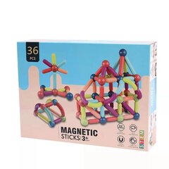 Magnetiline ehituskomplekt, 36 tk hind ja info | Klotsid ja konstruktorid | kaup24.ee