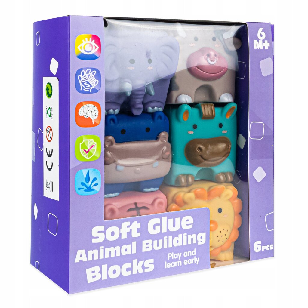 Pehmed plokid, loomad цена и информация | Imikute mänguasjad | kaup24.ee