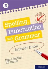 Get It Right: KS3; 11-14: Spelling, Punctuation and Grammar Answer Book 3 цена и информация | Книги для подростков и молодежи | kaup24.ee