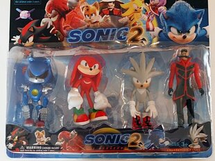Sonic 2 figuurid, 4 tk. hind ja info | Poiste mänguasjad | kaup24.ee