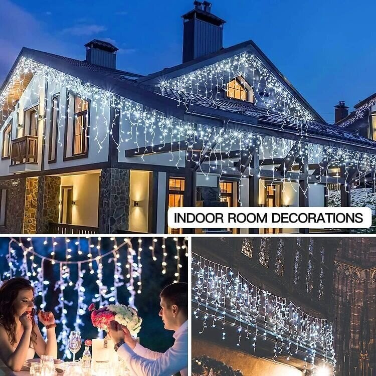Gresonic 400 LED jääpurikatega valguskett 10m цена и информация | Jõulutuled | kaup24.ee
