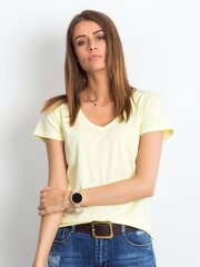 Naiste T-särk Basic Feel Good, kollane hind ja info | Naiste T-särgid | kaup24.ee