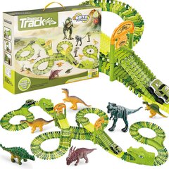 Võidusõidurada Dinosaurus Park Mega Set XXL Springos, 320 d. цена и информация | Игрушки для мальчиков | kaup24.ee