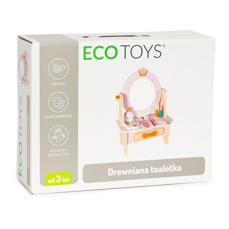 Puidust kosmeetikalaud lastele Eco Toys TL812001 цена и информация | Arendavad mänguasjad | kaup24.ee