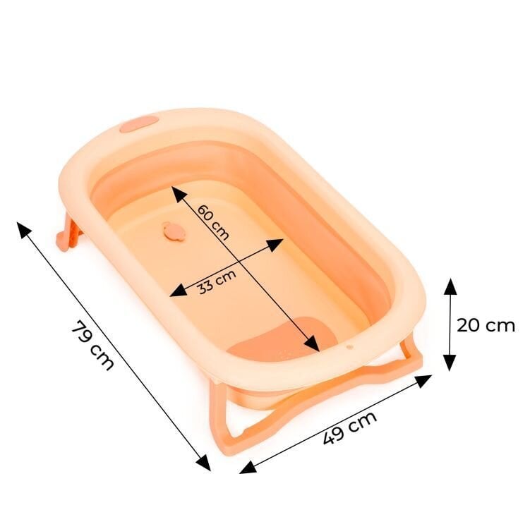 Laste kokkupandav vann Eco Toys HA-B37, roosa hind ja info | Vannitooted | kaup24.ee