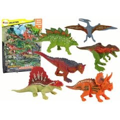 Dinosaurus komplekt Lean Toys, 6 tk. hind ja info | Poiste mänguasjad | kaup24.ee