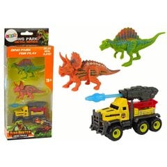 Dinosauruste ja raketiautode figuurikomplekt, kollane hind ja info | Poiste mänguasjad | kaup24.ee