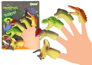 Kummist sõrmkübarate komplekt, dinosaurused цена и информация | Игрушки для мальчиков | kaup24.ee