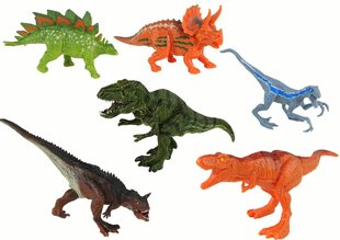 Dinosaurused ja sõidukid 13-osaline komplekt hind ja info | Poiste mänguasjad | kaup24.ee
