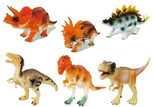 Dinosauruse figuurid, 6 tk. hind ja info | Poiste mänguasjad | kaup24.ee